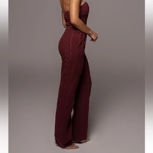 NWT JLUXLABEL Elvira Berry Sweater Knit Pants SZ Small